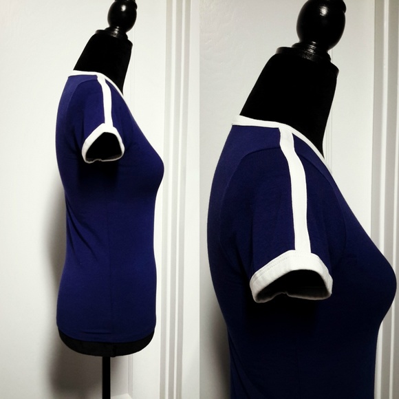 Forever 21 Strawberry Graphic Ringer Tee S NWOT - Picture 6 of 10